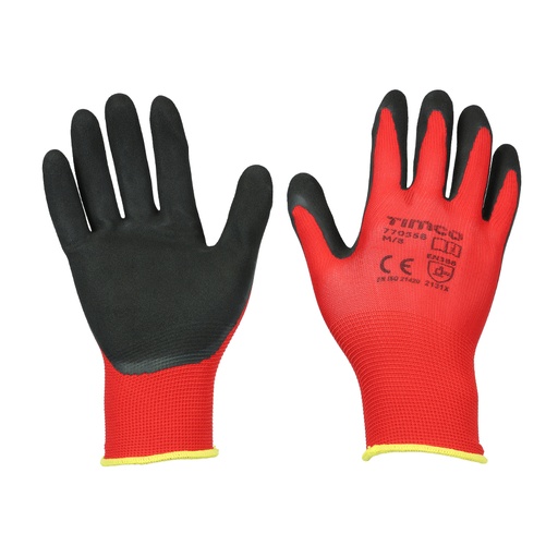 [TIM160043] Toughlight Grip Sandy Latex Coated Polyester Gloves - Medium