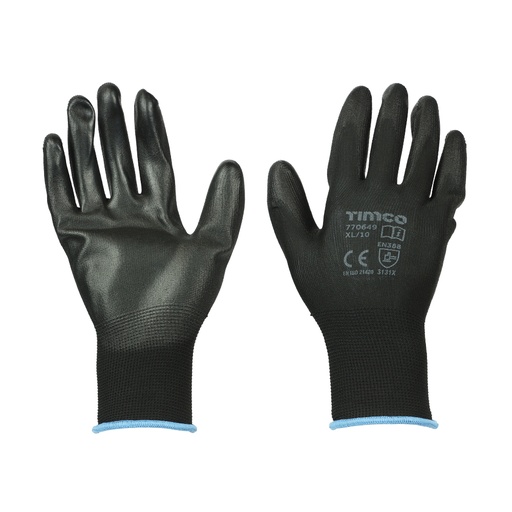 [TIM160050] Durable Grip PU Coated Polyester Gloves - X Large