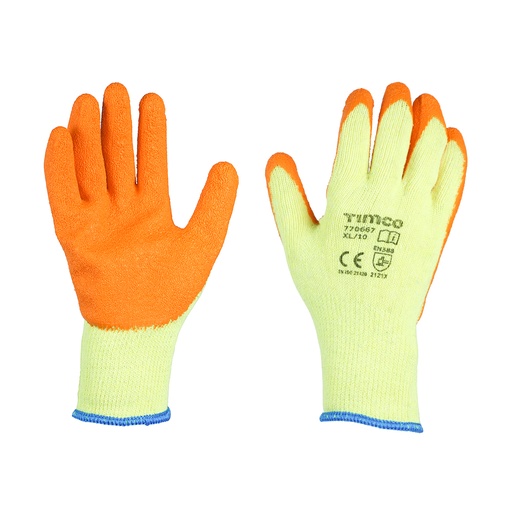 [TIM160052] Eco Grip Crinkle Latex Coated Polycotton Gloves - X Large