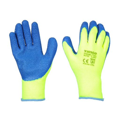 [TIM160064] Warm Grip Crinkle Latex Coated Polyester Gloves - X Large
