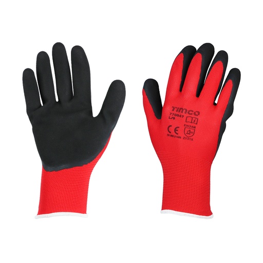 [TIM160072] Toughlight Grip Sandy Latex Coated Polyester Gloves - Large