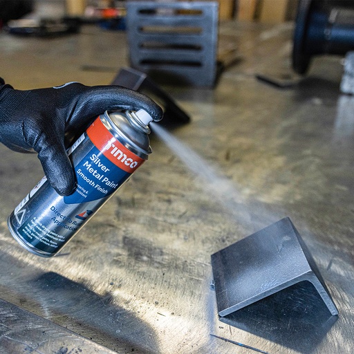[TIM120056] <div><font color=black>Silver Metal Paint - Smooth Finish 380ml</font></div>