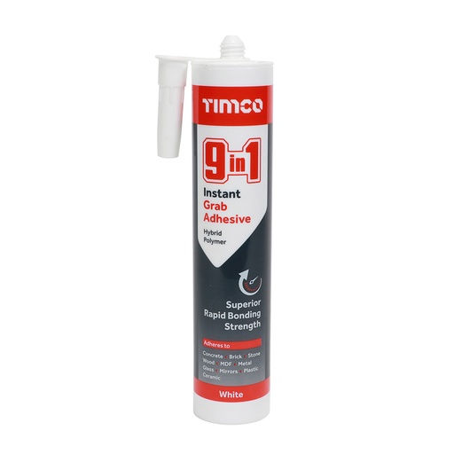 [TIM120085] 9 in 1 Instant Grab Adhesive White - 290ml