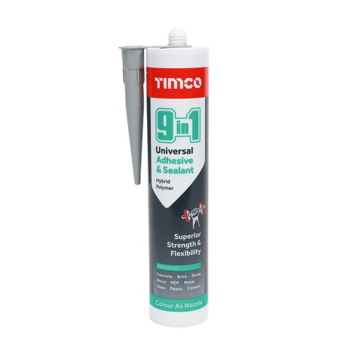 [TIM120092] 9 In 1 Universal Adhesive & Sealant Grey - 290ml