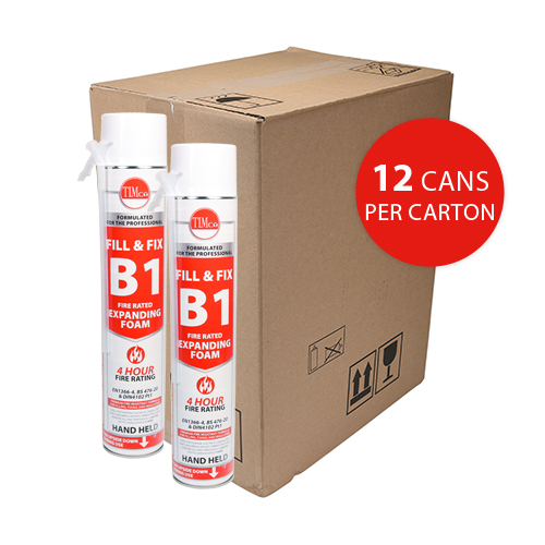 [TIM120103] Fill & Fix Fire Rated Expanding PU Foam B1 Hand Held - 750ml