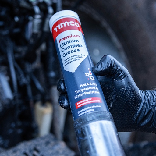 [TIM120128] Premium Lithium Complex Grease, High Pressure, Very High Temperature Red Grease Cartridge - 400g