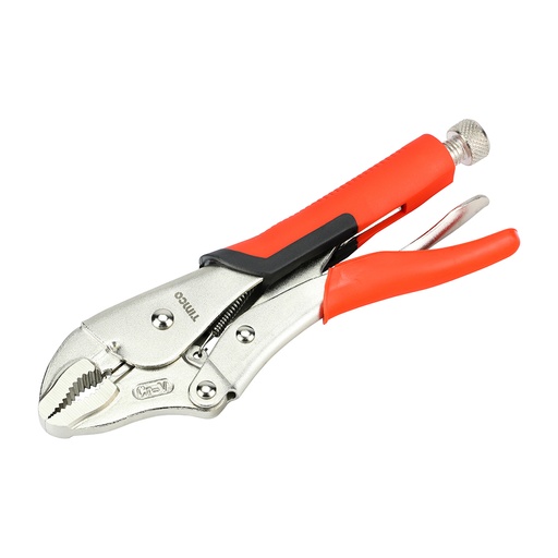 [TIM140090] Locking Pliers with Ergonomic Soft-Grip Handles and Hardened Curved Jaws with 48mm Clamping Capacity - 10" / 250mm