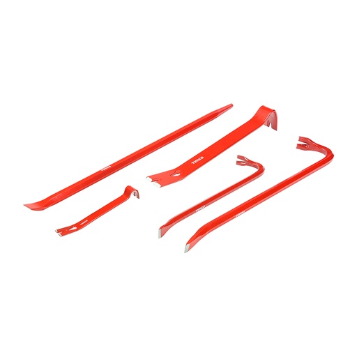 [TIM140140] Wrecking & Pry Bar Set, Demolition, Moulding Bar, Utility Bar Set - 5 Pieces