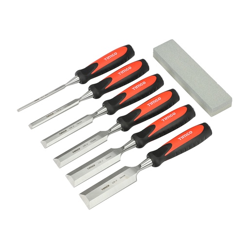 [TIM140154] Bevel Edge Wood Chisel Set - 7 Pieces