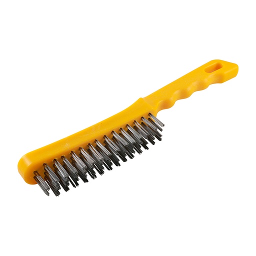 [TIM140168] Plastic Handle Wire Brush - 4 Rows