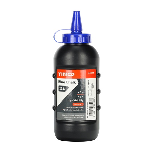 [TIM140192] Blue Chalk, Builders String Line, Surveyors Marker, Blue Powder - 225g
