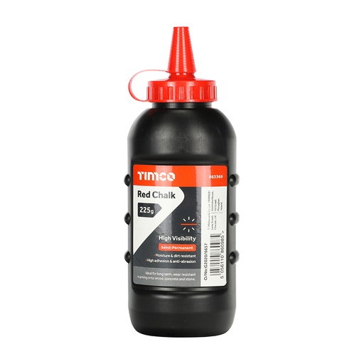 [TIM140194] Red Chalk, Builders String Line, Surveyors Marker, Red Powder - 225g