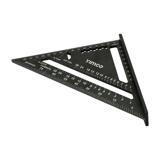 [TIM140196] Rafter Square, Triangular Roofing Square, Presicion Roofing Measuring Tool, Aluminium Rafter Square - 180mm