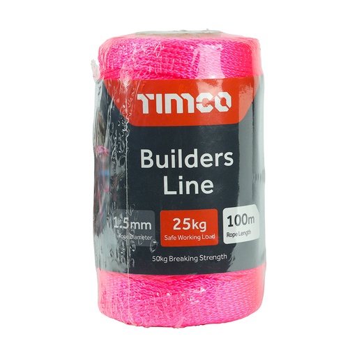 [TIM171023] Nylon Builders Line Pink - 1.5mm x 100m