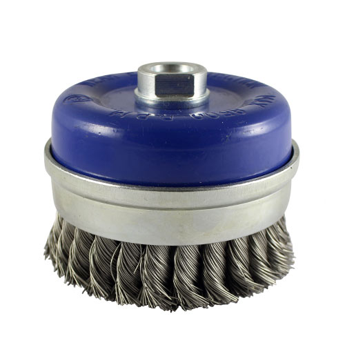 [TIM150013] Angle Grinder Cup Brush Twisted Knot Stainless Steel - 100mm