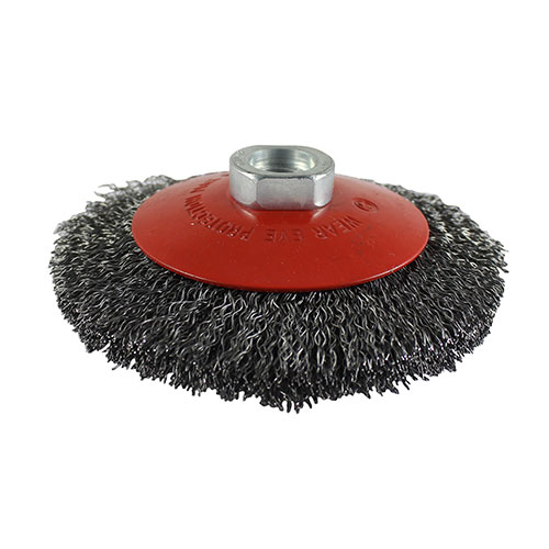 [TIM150021] Angle Grinder Bevel Brush Crimped Steel Wire - 115mm