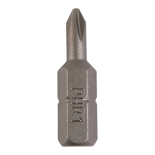 [TIM150060] Phillips Driver Bit S2 Grey - No.1 x 25