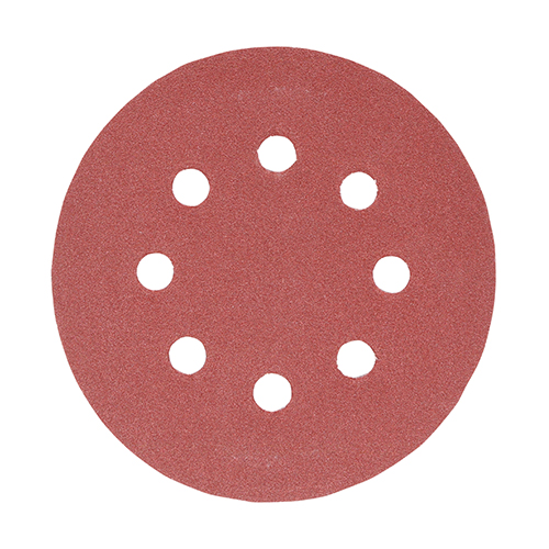 [TIM150100] Random Orbital Sanding Discs 180 Grit Red - 125mm