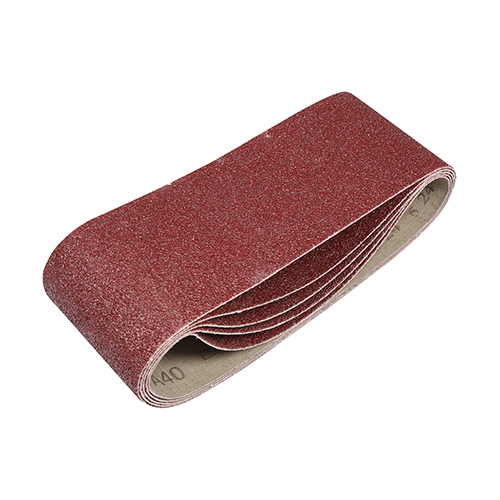 [TIM150118] Sanding Belts 40 Grit Red - 75 x 457mm