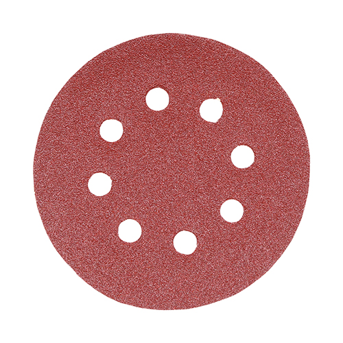 [TIM150127] Random Orbital Sanding Discs 80 Grit Red - 125mm