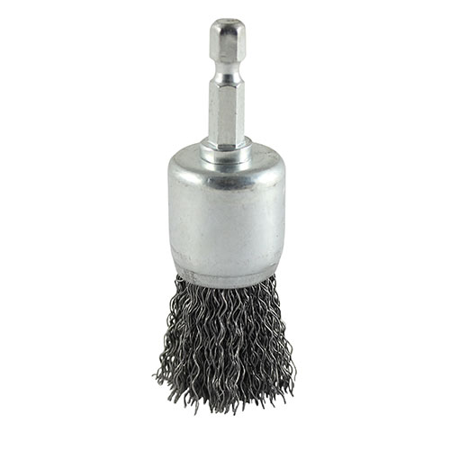 [TIM150151] Drill End Brush Crimped Steel Wire - 25mm