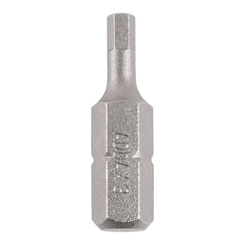 [TIM150203] Hex Driver Bit S2 Grey - 3.0 x 25