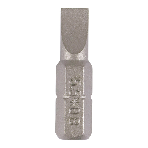 [TIM150230] Slotted Driver Bit S2 Grey - 5.5 x 0.8 x 25