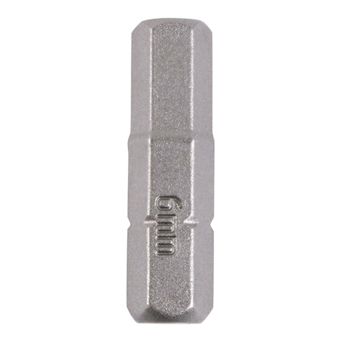 [TIM150250] Hex Driver Bit S2 Grey - 6.0 x 25