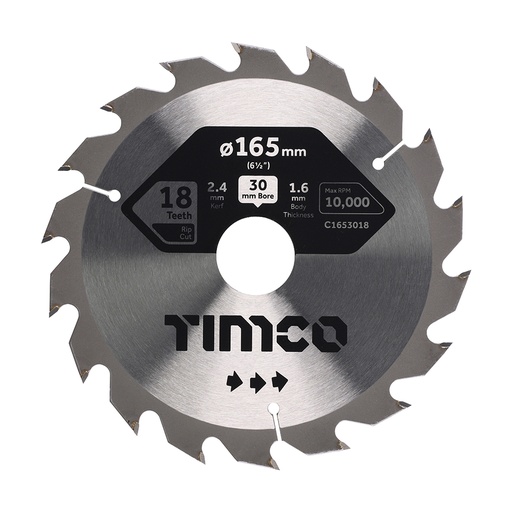 [TIM150534] Circular Saw Blade Combination Medium - 165 x 30 x 18T