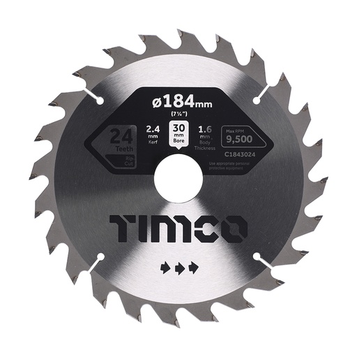 [TIM150537] Circular Saw Blade General Purpose Coarse/Medium - 184 x 30 x 24T