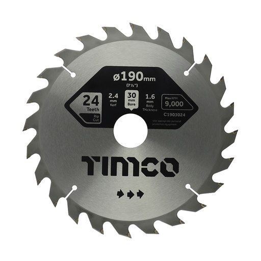 [TIM150540] Circular Saw Blade General Purpose Coarse/Medium - 190 x 30 x 24T