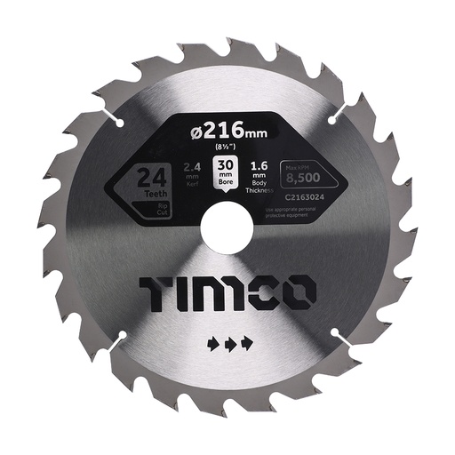 [TIM150543] Circular Saw Blade General Purpose Coarse/Medium - 216 x 30 x 24T