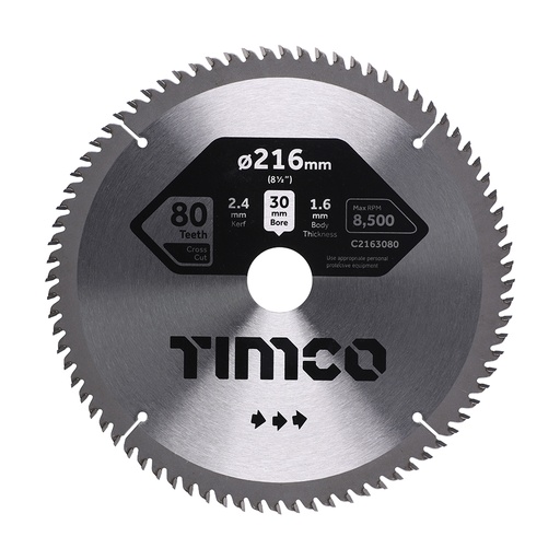 [TIM150546] Circular Saw Blade Fine Trim/Finishing Extra Fine - 216 x 30 x 80T