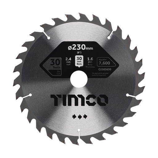 [TIM150547] Circular Saw Blade General Purpose Coarse/Medium - 230 x 30 x 30T