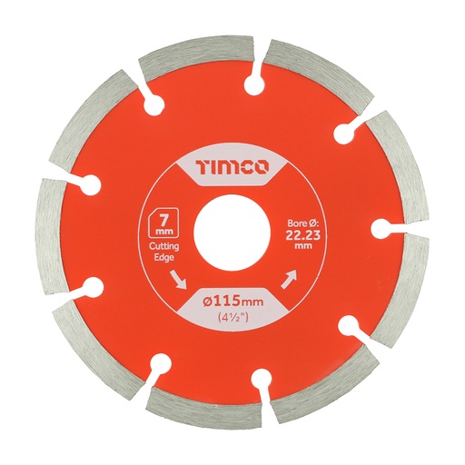 [TIM150652] General Purpose Diamond Blade Segmented  - 115 x 22.2