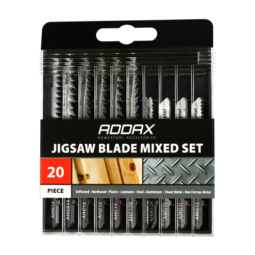 [TIM151052] Mixed Jigsaw Set Wood & Metal Cutting High Carbon Steel & HSS Blades - Mixed