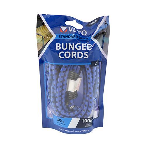 [TIM170001] Bungee Cords with Laminated Hook - Dia.8mm x 100cm