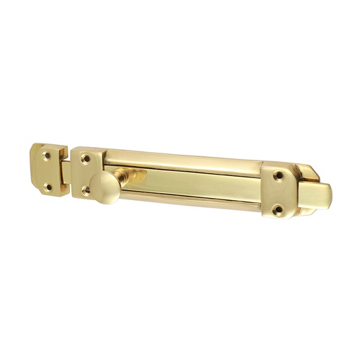 [TIM170023] Contract Flat Section Bolt Polished Brass - 210 x 35mm