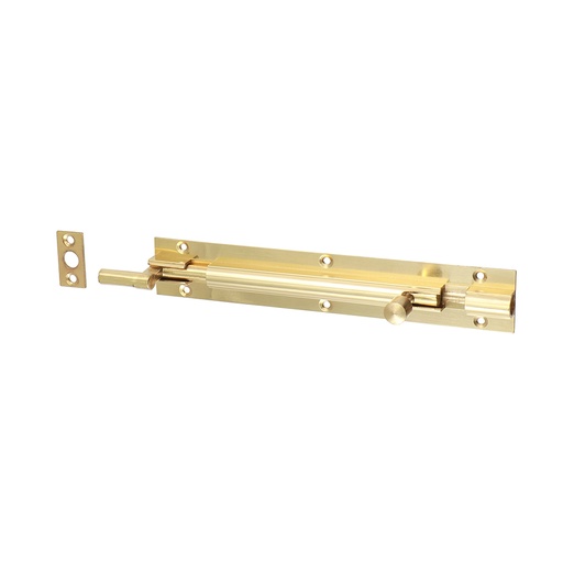 [TIM170029] Necked Barrel Bolt Polished Brass - 150 x 25mm