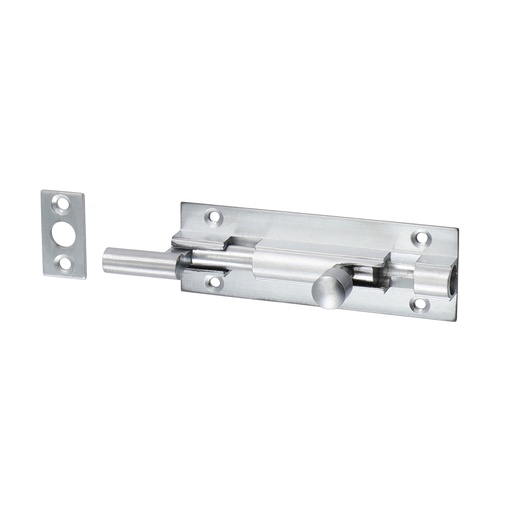 [TIM170048] Necked Barrel Bolt Satin Chrome - 75 x 25mm