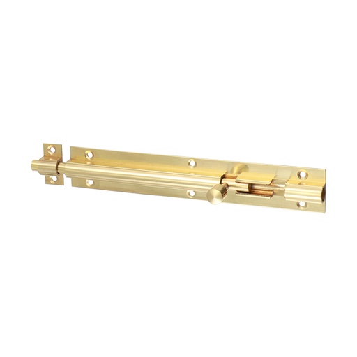 [TIM170060] Straight Barrel Bolt Polished Brass - 150 x 25mm