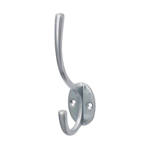 [TIM170062] Hat & Coat Hook Satin Chrome - 125 x 32mm