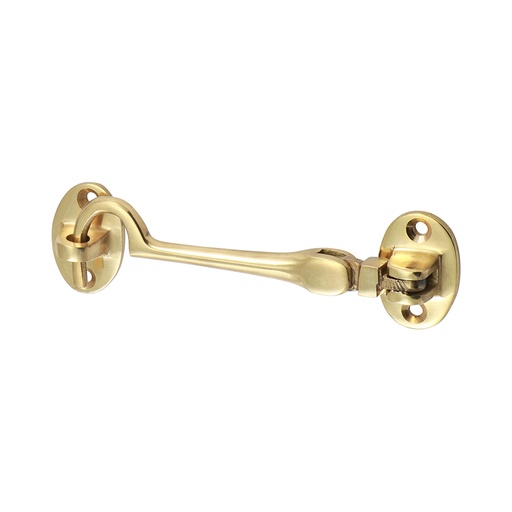 [TIM170073] Cabin Hook Polished Brass - 100mm