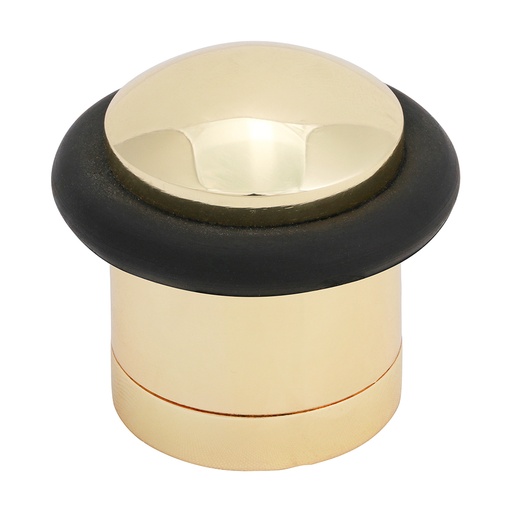 [TIM170074] Cylinder Door Stop Polished Brass - 41mm