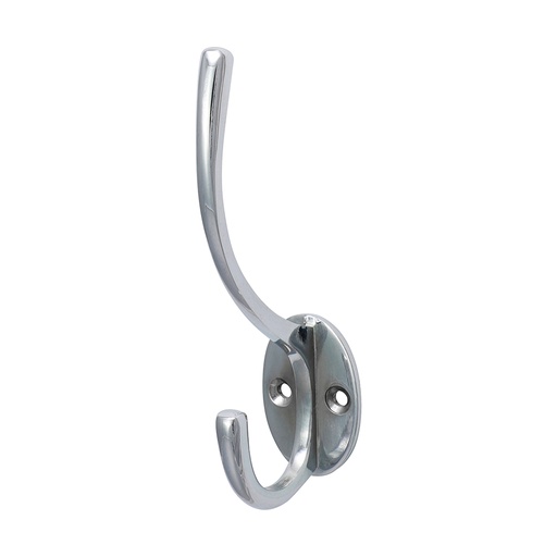 [TIM170075] Hat & Coat Hook Polished Chrome - 125 x 32mm