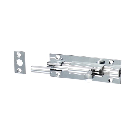 [TIM170076] Necked Barrel Bolt Polished Chrome - 75 x 25mm