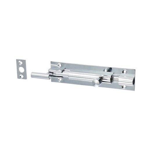 [TIM170099] Necked Barrel Bolt Polished Chrome - 100 x 25mm