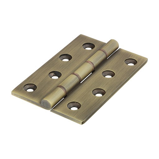 [TIM170126] Double Phosphor Bronze Washered Brass Hinges Antique Brass - 102 x 67
