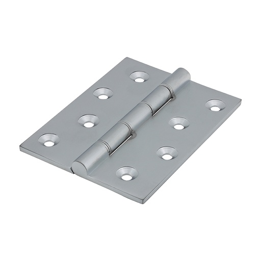 [TIM170135] Double Stainless Steel Washered Brass Hinges Satin Chrome - 102 x 75