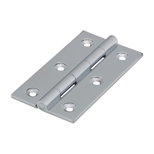[TIM170141] Solid Drawn Brass Hinges Polished Chrome - 75 x 40